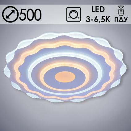 Светильник LI8670/500 WT LED 152W 3000-6500K d500 ПДУ диммер, HN20